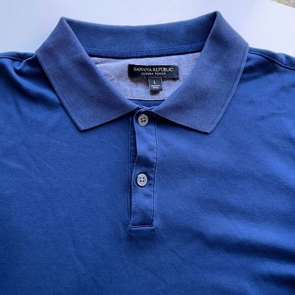 Banana Republic Luxury Touch Polo Mens L - Picture 1 of 7